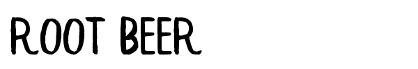 Root Beer font preview